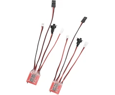 Cryfokt 30a mikro šepečiu valdomas Esc, dvipusis šepečiu valdomas Esc, lengvas, 2 vnt. pakuotė, dvigubo variklio valdymas, apsauga nuo trukdžių su stabdžiu, skirtas Axial Scx24 1/24