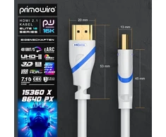 Csl - 16k hdmi kabelis 2.1-5m - 16k 30hz 8k 60hz 4k 120hz - ultra didelės spartos ethernet 48gbps - uhd hdr 10+ earc dolby vision 3d vrr - žaidimų tv blu-ray ps5 XBOX series