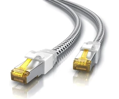 Csl Cat 7 Ethernet tinklo kabelis, 10 Gbps, baltas, 10m