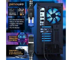 Csl Cat.8 tinklo kabelis 40 Gbps, medvilninis apvalkalas, Rj45