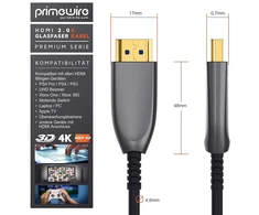 Csl - hdmi 2.0 b šviesolaidinis kabelis 25 m - 4k 60hz su hdr - optinis hdmi šviesolaidinis kabelis - 3d - arc - cec - hdcp 2.2 - yuv 4 x 4 x 4 - didelės spartos hdmi kabelis - šviesolaidinis kabelis - aliuminis