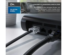 Csl Interneto Kabelis: Tae-f į Rj45, 1m, Juodas