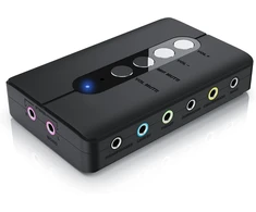 Csl - išorinė usb garso plokštė, 7.1 erdvinis garsas, usb audio stereo adapteris, išorinė garso plokštė, skirta pc, windows