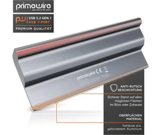 Csl Usb 3.2 Gen2 7 prievadų centras, 10 Gbps, su maitinimo adapteriu
