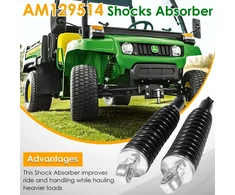 Ctcar Am129514 priekinės pakabos amortizatorių komplektas, skirtas john deere gator 4x2 6x4 te th ts tx vejapjovėms, komercinėms transporto priemonėms, priekinis kairysis ir dešinysis amortizatorius su spirale