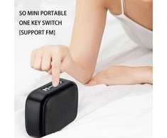 Kompiuterio kolonėlės Cuifati nešiojama bluetooth kolonėlė su įkrovimo laidu, belaidis stereo žemų dažnių garsiakalbis usb garsas su fm radijo imtuvu, palaiko belaidį bluetooth, kortelės jungtį