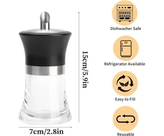 Cukrinė, buitinis akrilinis cukraus dozatorius, cukraus purškimo indelis namų virtuvės reikmenims ir aksesuarams (100 ml)