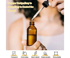 Cutiolly Pipetės Buteliukas, 6 Vienetai 30 ml Pipetės Buteliukai Stikliniai, Rudo Stiklo Buteliukai, Vaistininko Buteliukai, Pipetės Stiklinis Buteliukas, Rudo Stiklo Buteliukai, Kvepalų Buteliukas Su Lašintuvu, Mini Pipetės Buteliukas
