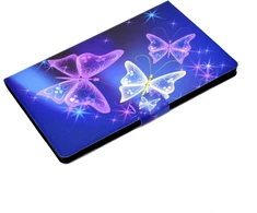 Cxtcase dėklas, skirtas Lenovo Tab M10 Plus 3rd Gen (2022) 10.6 colių planšetiniam kompiuteriui, Pu odos apsauginis išmanusis dėklas, stovo funkcija, plonas apsauginis dėklas, skirtas Lenovo Tab M10 Plus 3rd Gen, violetinis drugelis