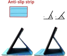 Cxtcase dėklas, skirtas Lenovo Tab P12 12.7 colių 2023, apsauginis dėklas su stovo funkcija, skirtas Lenovo Tab P12 12.7 colių, mėlynas dangus