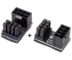 Cy atx 8 kontaktų moteriška į 8 kontaktų 180 laipsnių kampo adapteris, skirtas stalinio kompiuterio vaizdo plokštei