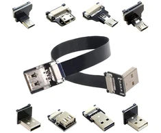 Cy Cable Fpv Usb 10cm Usb Fpc plokščias kabelis, žingsnis 20 kontaktų, skirtas Usb 3.0 2.0 Fpv multikopteriui, fotografavimui iš oro (10cm)