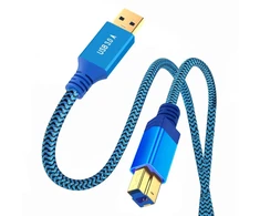 Cy Usb 3.0 A tipo kištukas į Usb 3.0 B tipo kištuko kabelio ilgintuvas mėlynas 5gbps kietajam diskui Ssd kameros duomenims 30cm