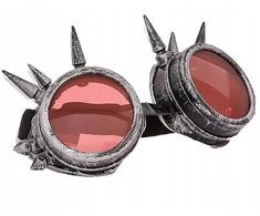 Cyber akiniai su kniedėmis Steampunk + Punk rinkinys