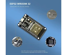 Cyconncet Esp32 Wroom 32 kūrimo plokštė, universalus Wifi + Bluetooth + Bluetooth Le Mcu modulis, Ble 4.2 Br/edr, dviejų branduolių mikrovaldiklio procesorius 80-240 Mhz, su Freertos ir Lwip