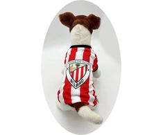 Cyp Brands Sh-01xl-ac Poliesterinis marškinėlis šuniui Athletic Club su dryžiais, Xl dydis, raudona/balta, Xl