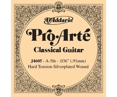 D'addario J4605 Pro-arte nailoninė klasikinė gitaros stygų komplekto atskira penktoji styga, hard tension