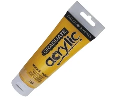 Daler Graduate Akriliniai Dažai Metallic Geltoni 120ml