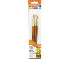 Daler Rowney rinkinys 4 nailoniniai teptukai
