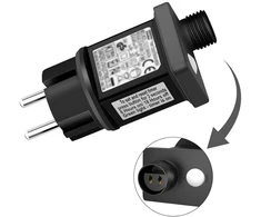 Dalugo Led maitinimo šaltinis 31 V 6 W, maitinimo šaltinis girliandoms su 6 valandų laikmačiu, 8 režimais ir atminties funkcija, Ip44 vandeniui atsparus Led girliandų kištukas Kalėdiniam apšvietimui ir varveklių girliandoms