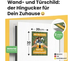 Dankedir! Alus padeda žemės ūkiui - 30 x 20 cm ženklas - juokinga dovana jam, gimtadienio dovana vyrams, vakarėlio dekoravimo aksesuarai, pokšto prekė Jga - priedas nuotraukų dėžutei