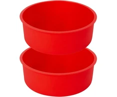 Danlink silikoninė kepimo forma apvali nelipni torto forma daugkartinio naudojimo kepimo formos lankstus silikoninis torto formų rinkinys (2 vnt.)