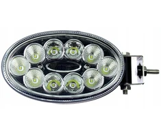 Darbinis žibintas 10 led 30w 12/24v su šoniniu laikikliu