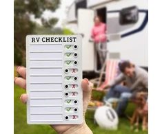 Darbo lentelė suaugusiems, nešiojama darbų sąrašo lentelė namų kelionių planavimo priminimui kasdieniams reikalams su 10 keičiamų popieriaus lapų (rv Checklist)