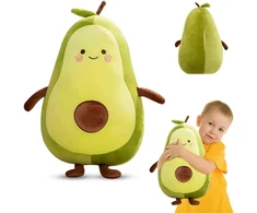 Dasiautoem avokado pliušinis žaislas, 35 cm minkštas žaislas, avokado pagalvėlė, dovana vaikams, kimštas pliušinis pagalvėlės žaislas, sofos atlošo pagalvėlė, minkšta pagalvėlė automobiliui, sofai, miegamajam, svetainei