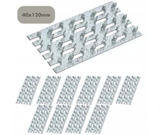 Daugkartinis paketas 10x Stalco dantyta montavimo plokštelė staliaus jungtis 40x120