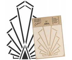 Daugkartinis trafaretas "art Deco" 21x30cm A4 "scrapbooking"