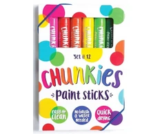 Dažai kreidelėse 12 vnt. Chunkies Paint Sticks Ooly 12 pastelinių spalvų