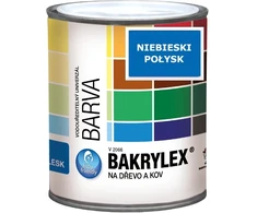 Dažai medienai ir metalui Bakrylex 0,7kg blizgus Niebi