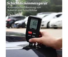 Dažų plėvelės storio matuoklis Rdinscos Automobilio dažų matuoklis Automobilio kėbulo dangos storio matuoklis 0-1300μm Lcd ekranas skirtas geležiai aliuminiui