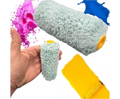 Dažymo volelis Mikropluoštas 10cm 16mm plauko atsarginis įdėklas Premium