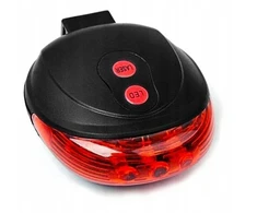 Db raudonas led dviračio žibintas laser o6p14