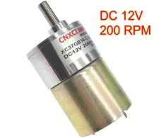 Dc 12v 200rpm Reduktorinis Variklis su 6mm Velenu