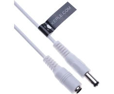Dc ilgintuvas su 2,1 mm / 5,5 mm jungtimi iš tėviškos į moterišką 2 m jungtis Cctv maitinimo kabelio adapteris, suderinamas su Cctv apsaugos kamera, Ip kamera, Dvr standalone, Led juosta, monitoriais (baltas)