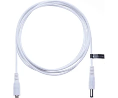 Dc ilgintuvas su 2,1 mm / 5,5 mm jungtimi iš tėviškos į moterišką 2 m jungtis Cctv maitinimo kabelio adapteris, suderinamas su Cctv apsaugos kamera, Ip kamera, Dvr standalone, Led juosta, monitoriais (baltas)