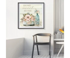 Dcidbei 30 x 30 cm, apvalūs deimantiniai paveikslai su gėlėmis suaugusiems, "pasidaryk pats" deimantinių paveikslų rinkinys, šeimos deimantinių paveikslų raidė, sienų dekoravimas su įrankiais, amatai, tapyba ir amatai || namai