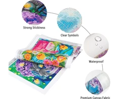 Dcidbei apvalus 5d deimantinis paveikslas orchidėja 50 x 40 cm deimantiniai paveikslai suaugusiems krištolo kalnų krištolas siuvinėjimas deimantų tapyba pagal skaičius orchidėjos zen paveikslai kryželiu siuvinėjimas