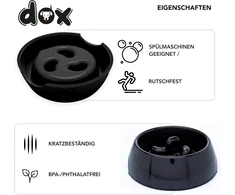 Ddoxx Anti-gulp šunų dubuo mažiems ir dideliems šunims, neslystantis, įvairių spalvų ir dydžių, kačių maisto dubuo, šunų dubuo, kačių dubuo, melamino dubuo
