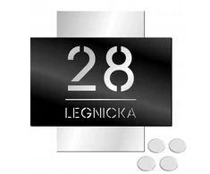 Decortrend Namo numerio lentelė Adresinė lentelė Namo numeris Plius gatvė 32x32cm