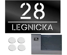 Decortrend numerio lentelė namui, adreso lentelė namo numeris adresas gatvė 15x25cm