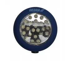 Dedra Apvalus 24 Led žibintuvėlis šalta šviesa su magnetu ir pakabinamu kabliuku