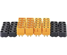 Default 10 porų patobulintos versijos Xt60h jungtys Xt60 su dangteliais, kištukinis lizdas su apvalkalu, skirtas Lipo akumuliatorių Rc orlaiviams ir automobiliams