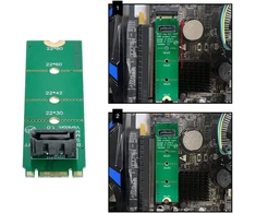 Default M.2 Ngff B/m Key į Sata 7-pin vertikalus prailginimo adapteris