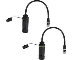 Default Rj45 Ip68 Vandeniui Atsparus Jungiklis Cat6 Ethernet Kabelio Jungtis