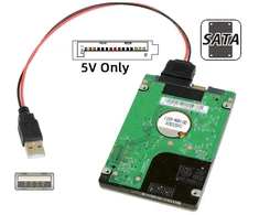 Default Usb 2.0 į Sata 15-pin maitinimo laidas 2.5" Hdd/ssd