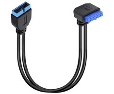 Default Usb 3.0 19 kontaktų prailginimo laidas, 90 laipsnių kampu